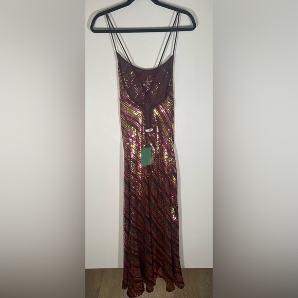 RIXO Multicolor Sequin Midi Dress - Picture 3 of 15